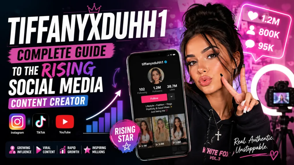 Tiffanyxduhh1 multi platform social media presence on TikTok Instagram and YouTube