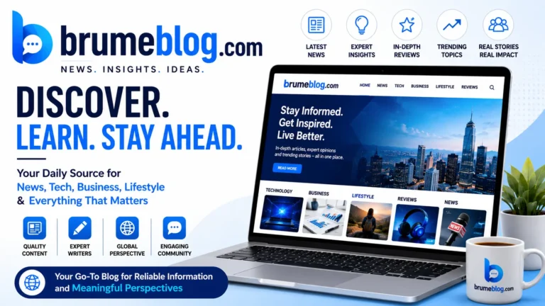 BrumeBlog.com homepage showing lifestyle culture and creative content blogging platform